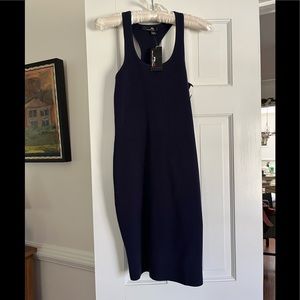 RLX Ralph Lauren Knit fitted dress with a white stripe to accent  your figure